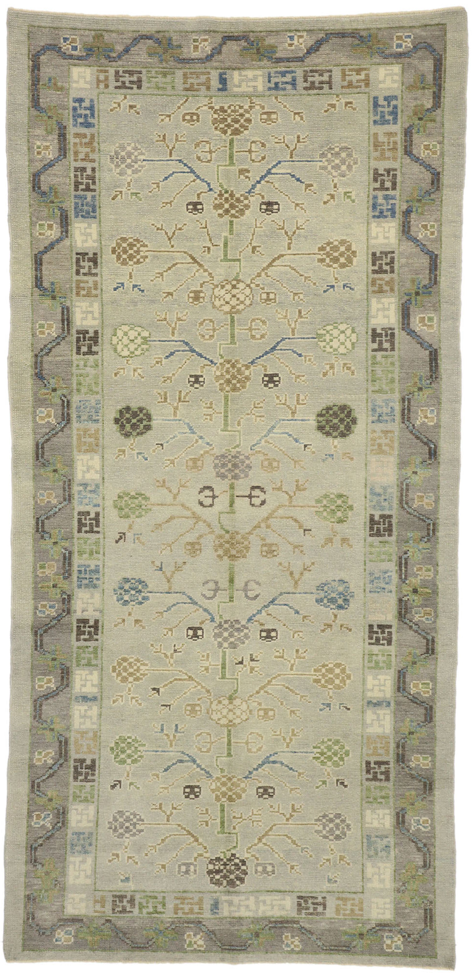 5 x 10 Khotan Pomegranate Rug 52795