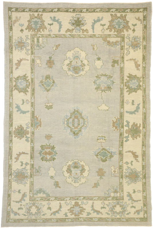 6 x 10 Modern Turkish Oushak Rug 52796