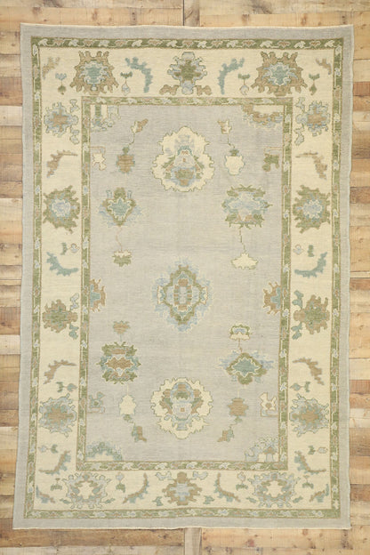 6 x 10 Modern Turkish Oushak Rug 52796
