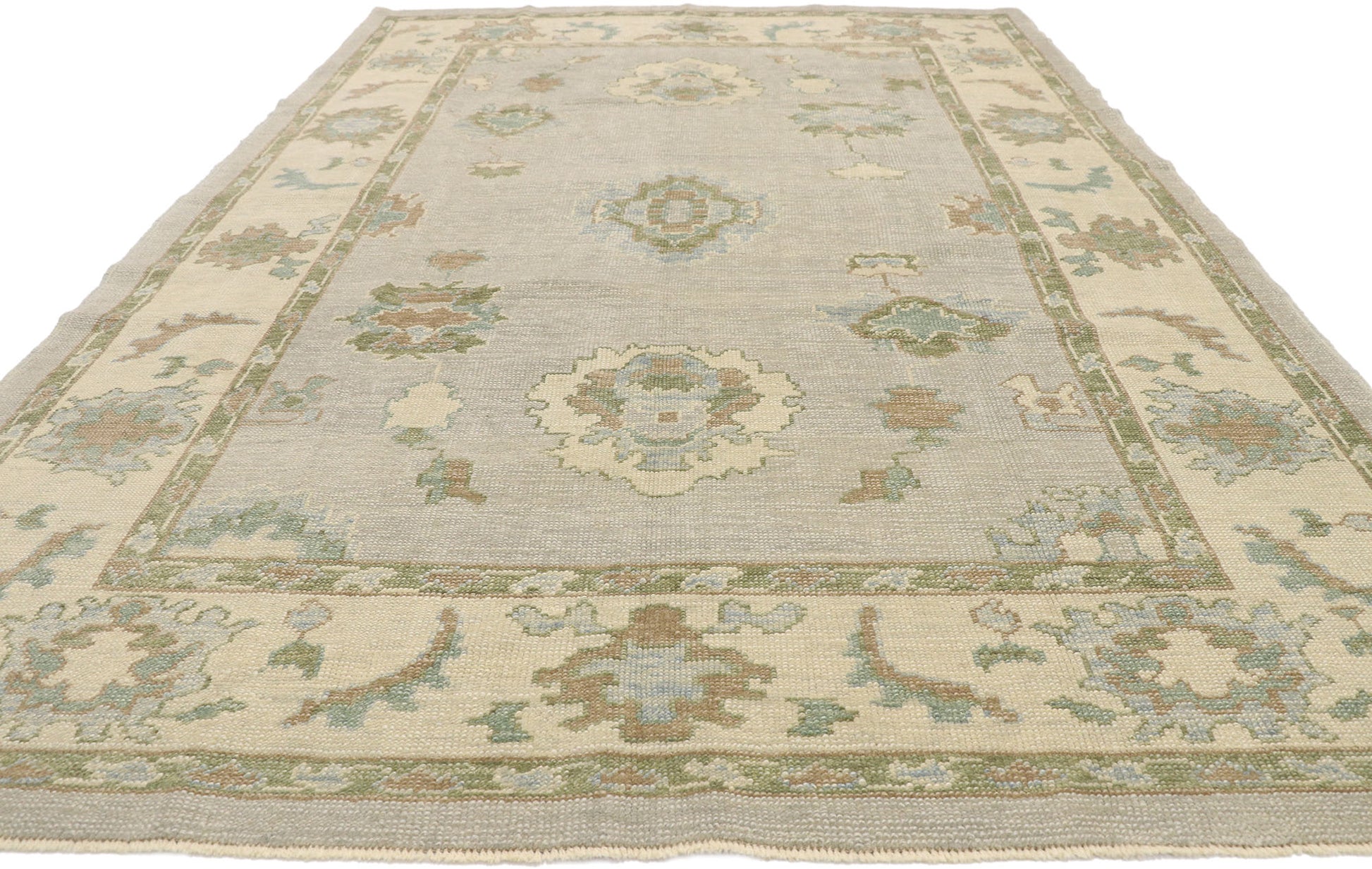 6 x 10 Modern Turkish Oushak Rug 52796