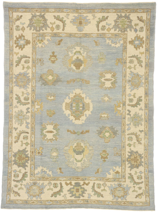 6 x 8 Transitional Turkish Oushak Rug 52797