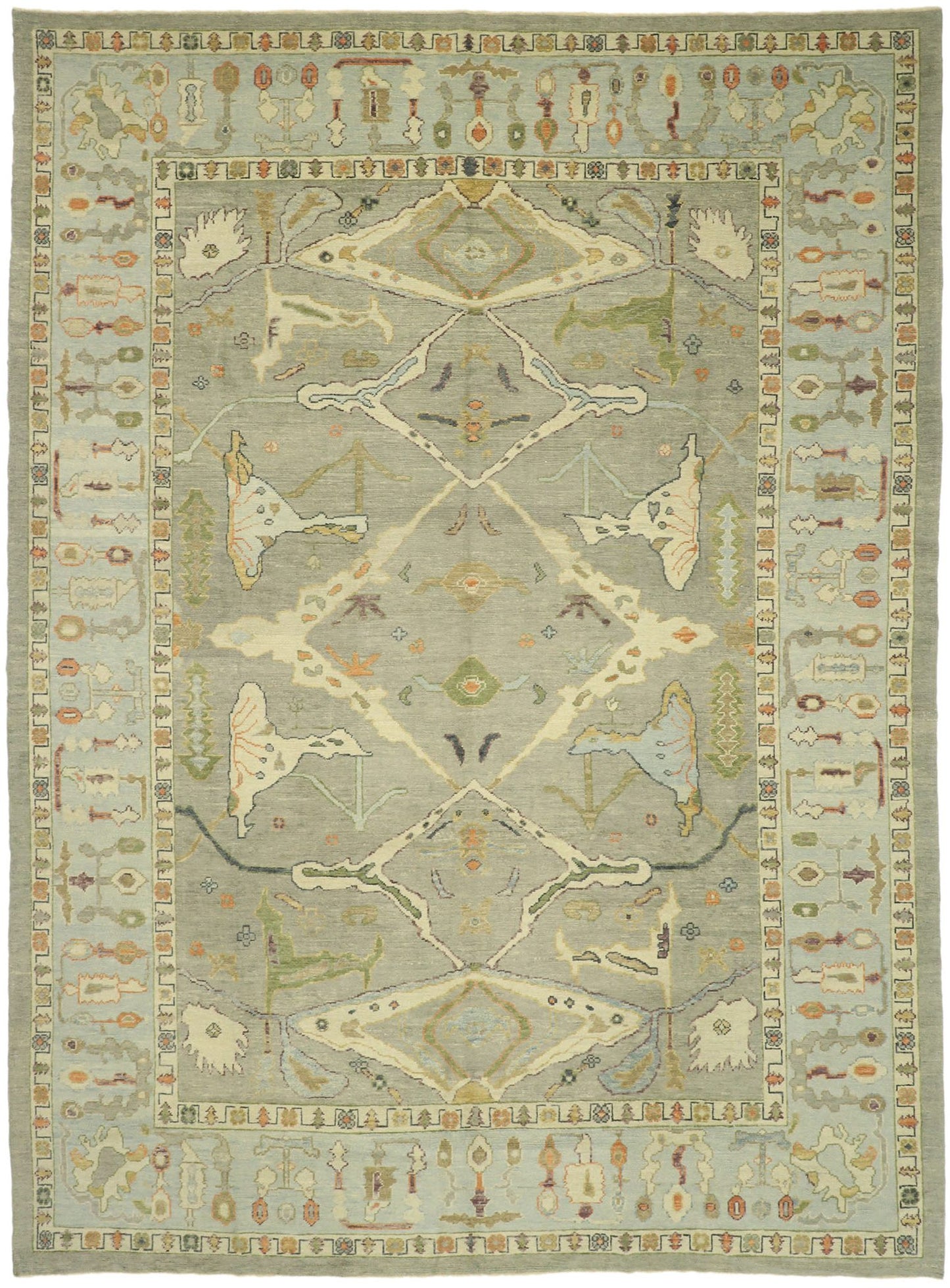 11 x 15 Contemporary Turkish Oushak Rug 52799