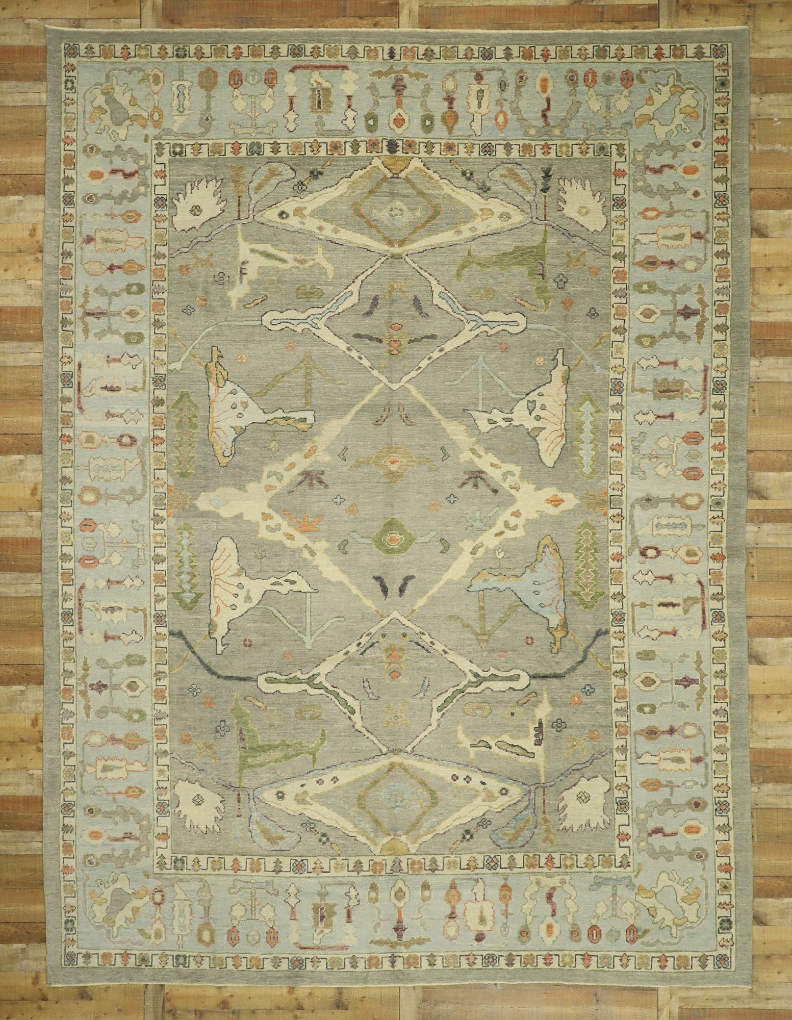 11 x 15 Contemporary Turkish Oushak Rug 52799