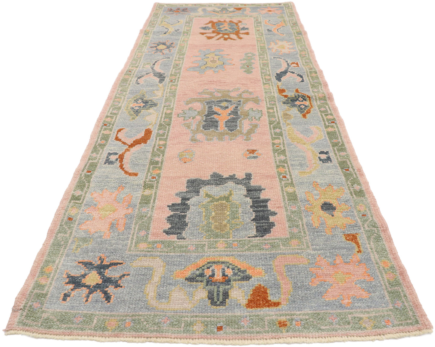 3 x 8 Contemporary Turkish Oushak Runner 52804