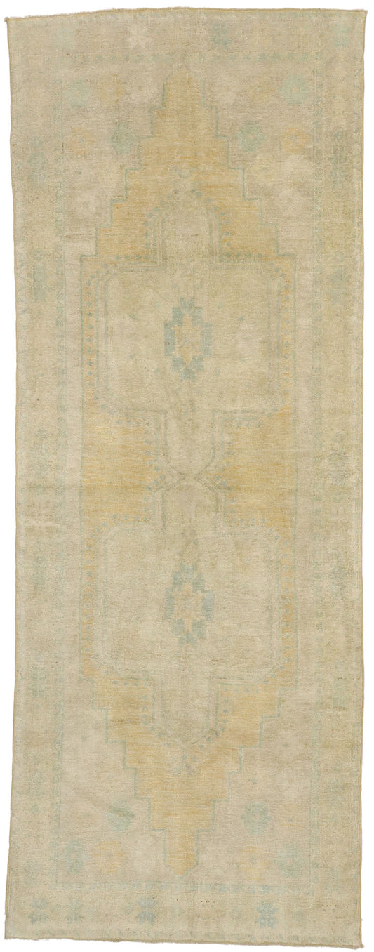 3 x 9 Vintage Turkish Oushak Runner 52807