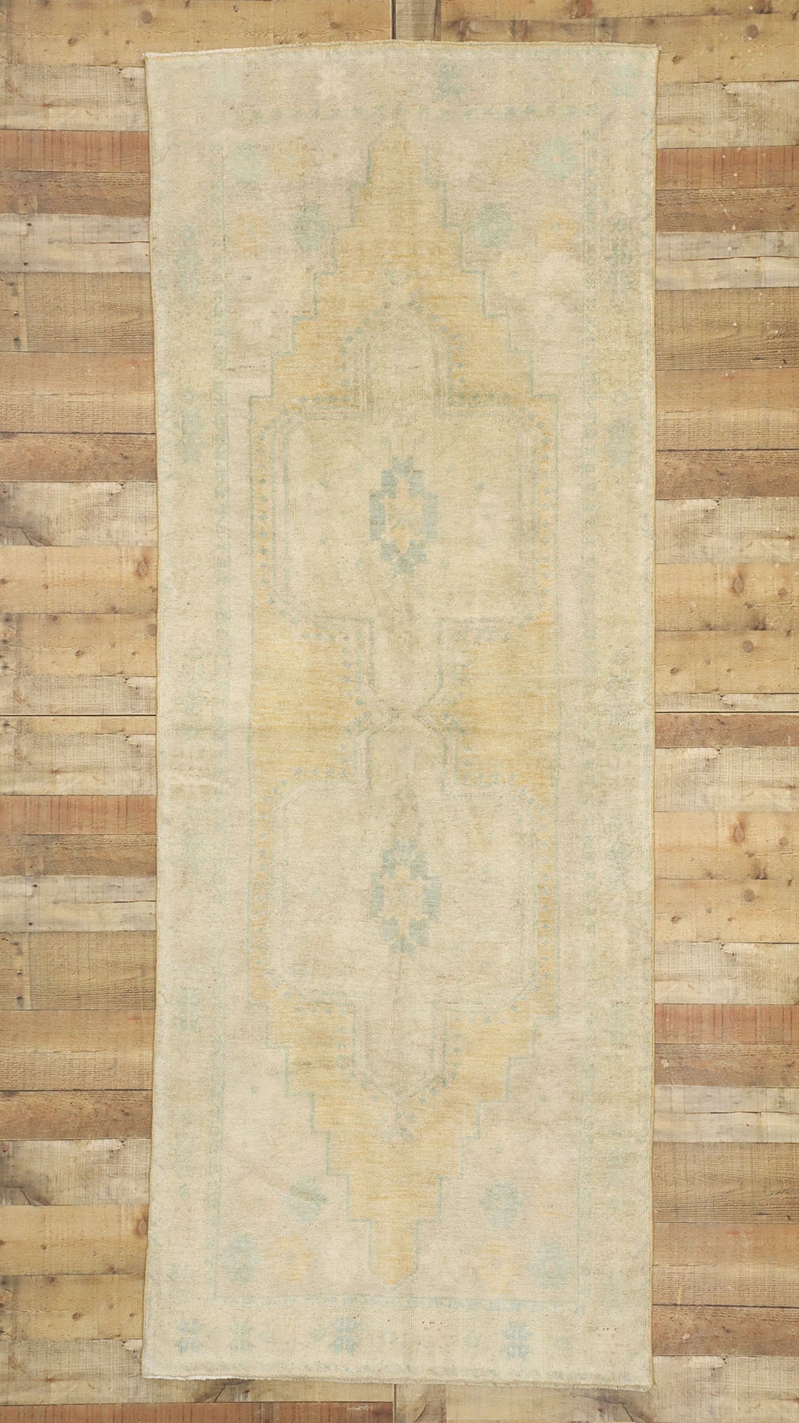 3 x 9 Vintage Turkish Oushak Runner 52807