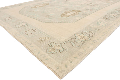 6 x 10 Vintage Turkish Oushak Rug 52808