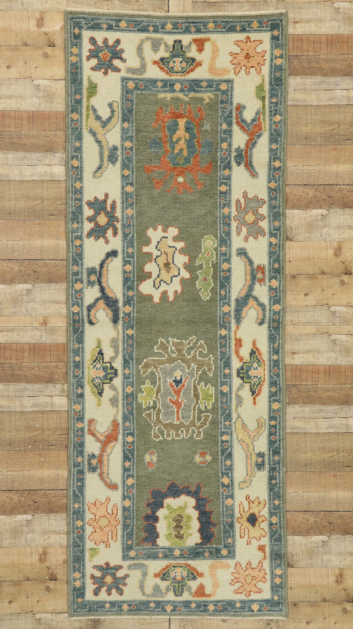 3 x 8 Contemporary Turkish Oushak Runner 52813