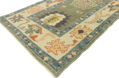 3 x 8 Contemporary Turkish Oushak Runner 52813
