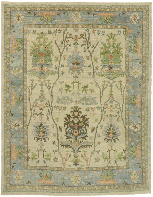 10 x 12 Contemporary Turkish Oushak Rug 52815