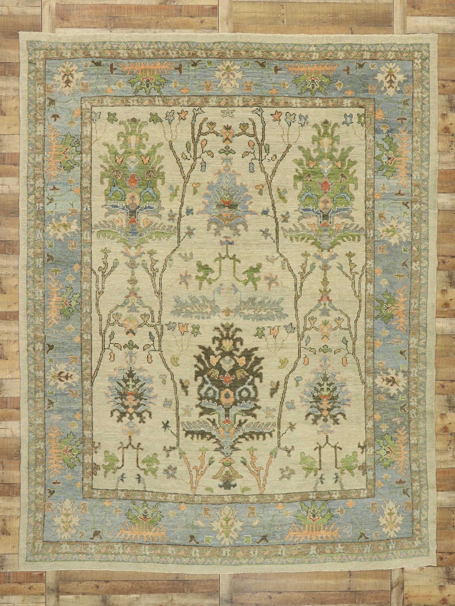 10 x 12 Contemporary Turkish Oushak Rug 52815