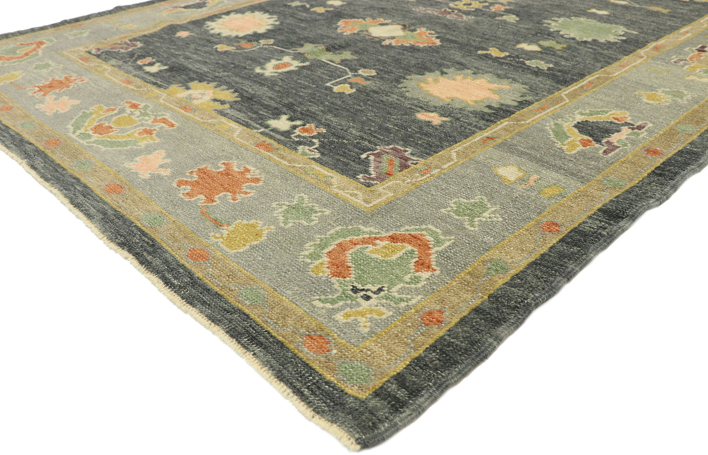 6 x 9 Contemporary Turkish Oushak Rug 52819