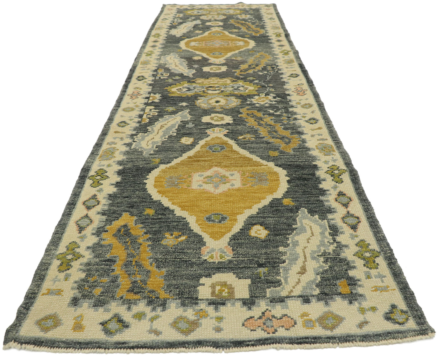 3 x 11 Contemporary Turkish Oushak Runner 52821