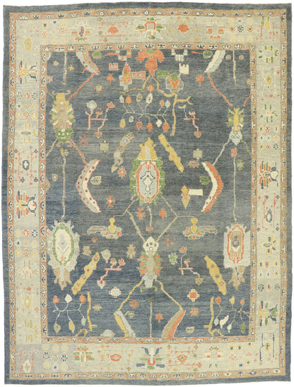 10 x 14 Contemporary Turkish Oushak Rug 52822