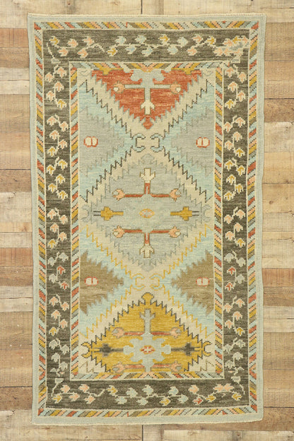 3 x 6 Contemporary Turkish Oushak Rug 52826