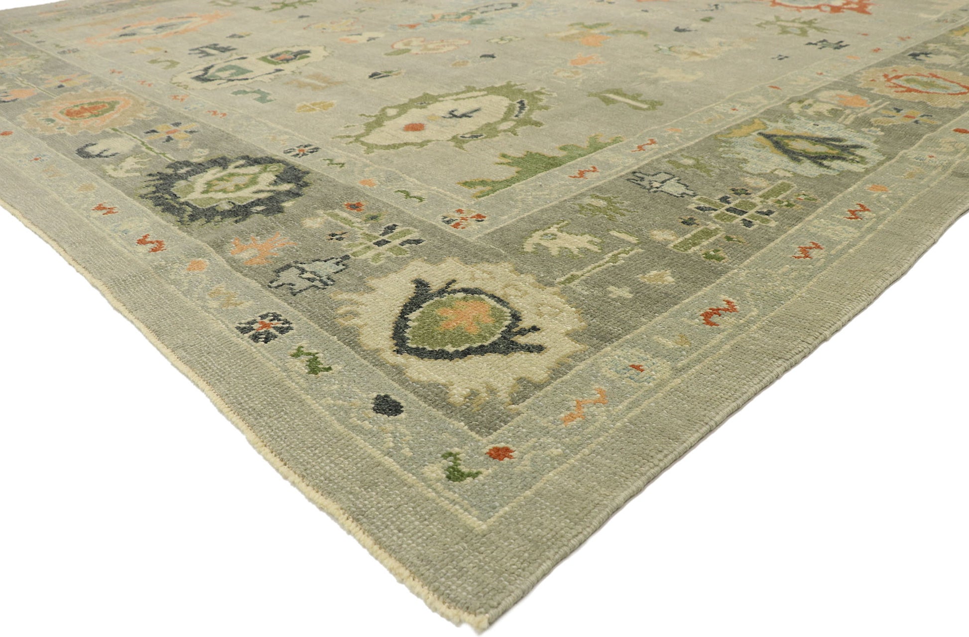 11 x 14 Contemporary Turkish Oushak Rug 52828