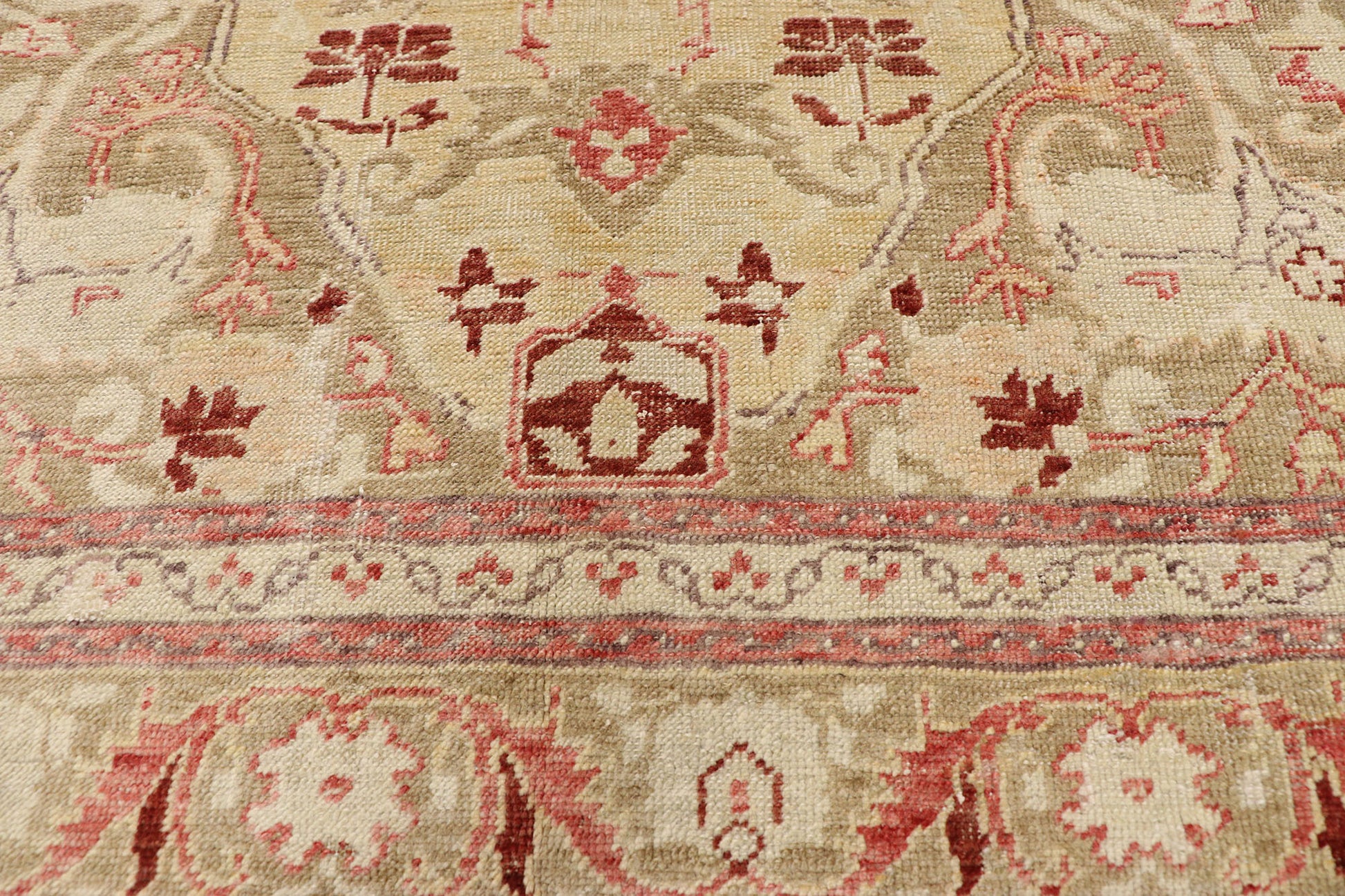 5 x 7 Vintage Turkish Oushak Rug 52835
