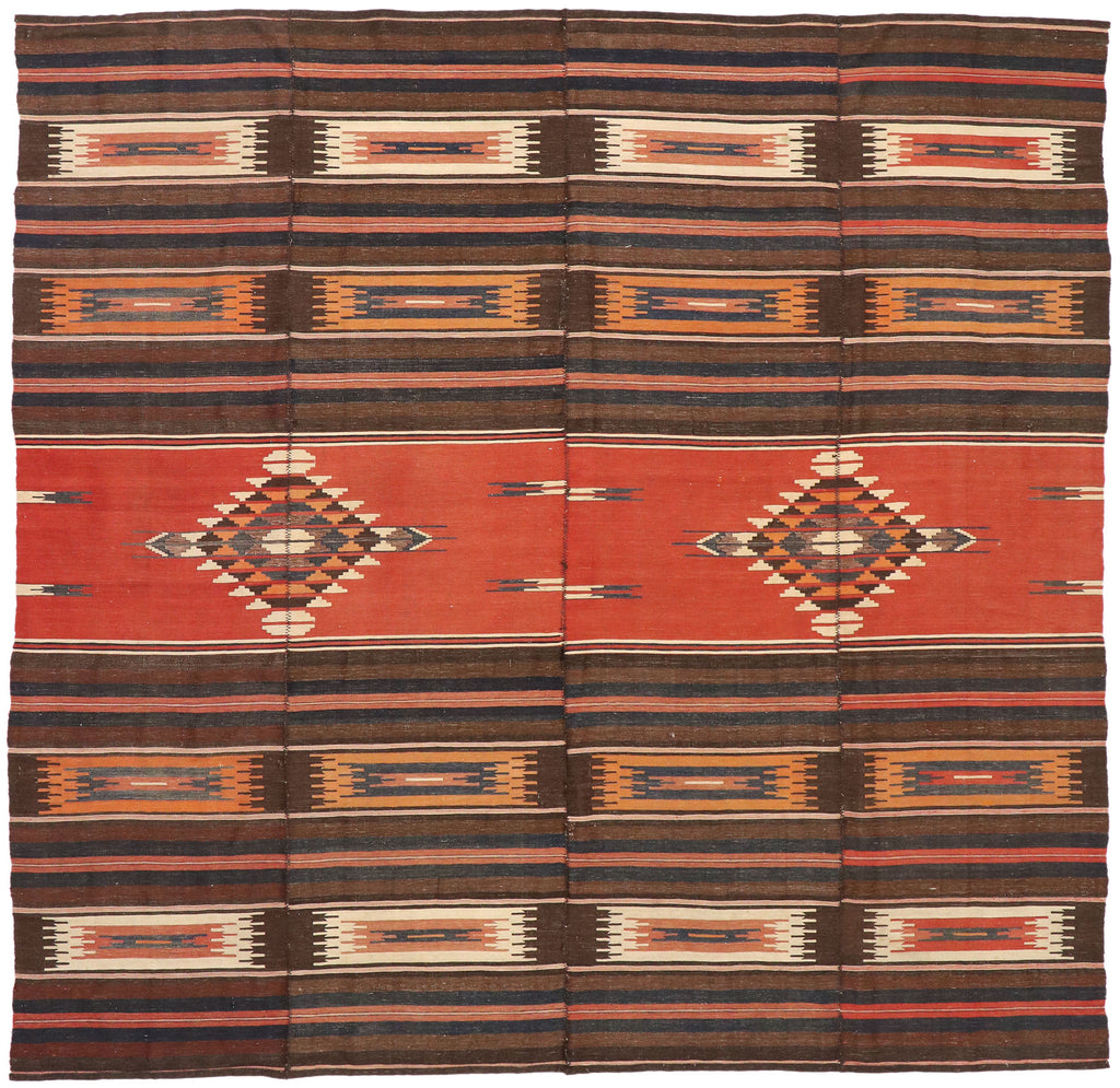 10 x 10 Vintage Turkish Kilim Rug 52836