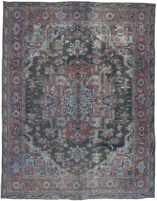 10 x 13 Distressed Antique Turkish Rug 52839