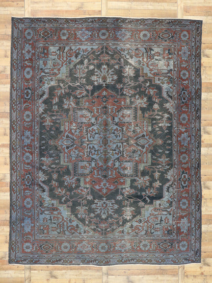 10 x 13 Distressed Antique Turkish Rug 52839