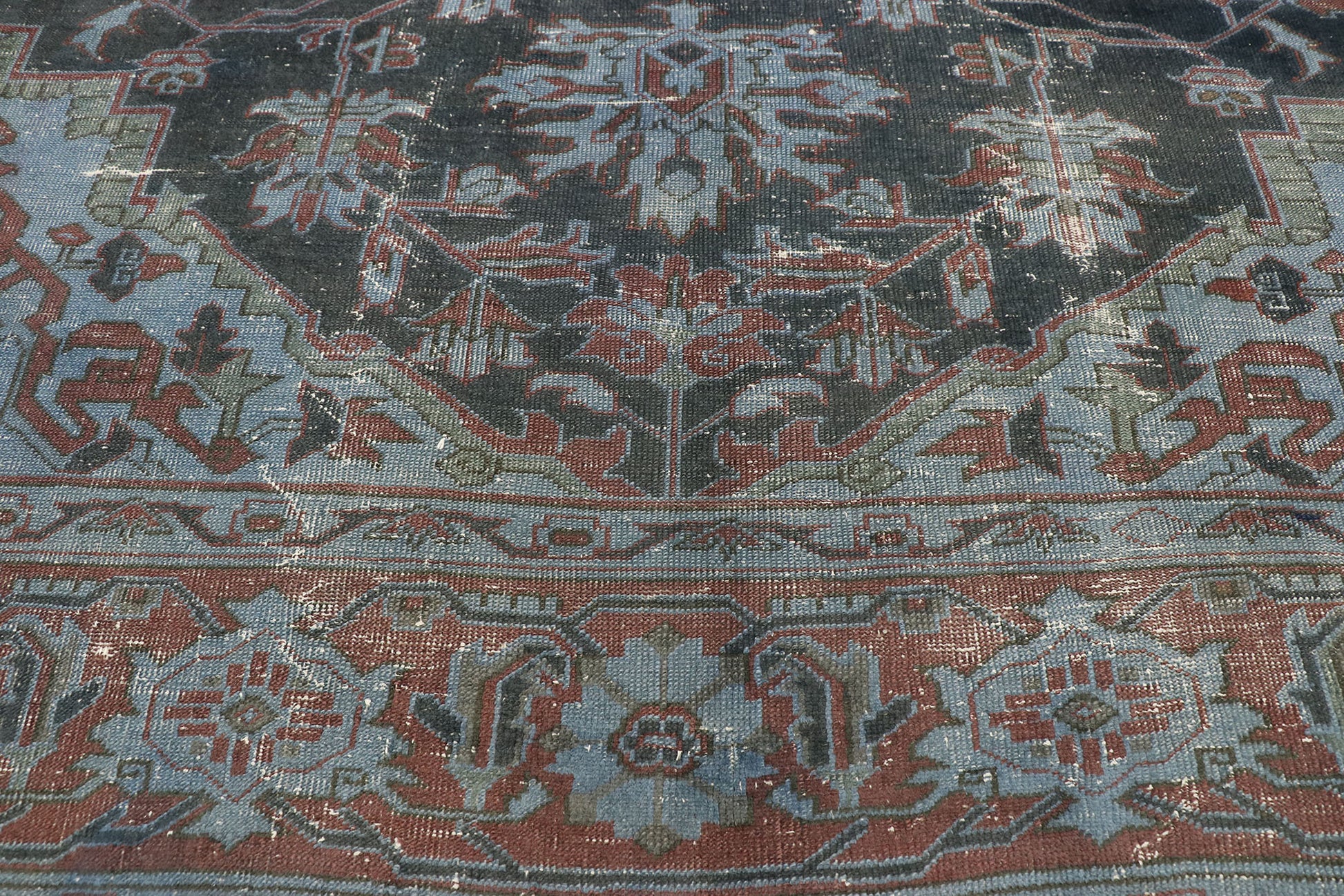 10 x 13 Distressed Antique Turkish Rug 52839