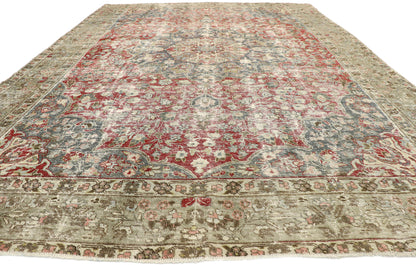 9 x 12 Antique Persian Tabriz Rug 52840