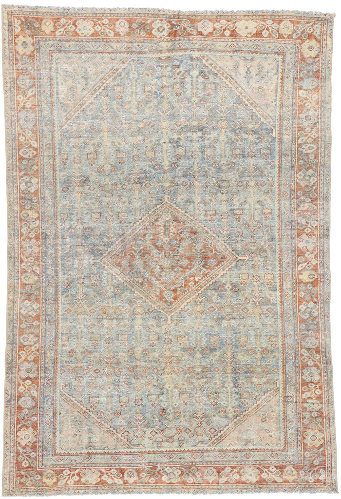 4 x 6 Antique Persian Mahal Rug 52845