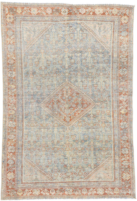 4 x 6 Antique Persian Mahal Rug 52845