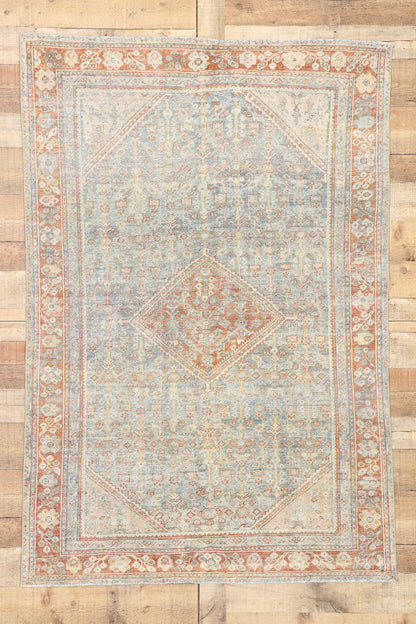 4 x 6 Antique Persian Mahal Rug 52845