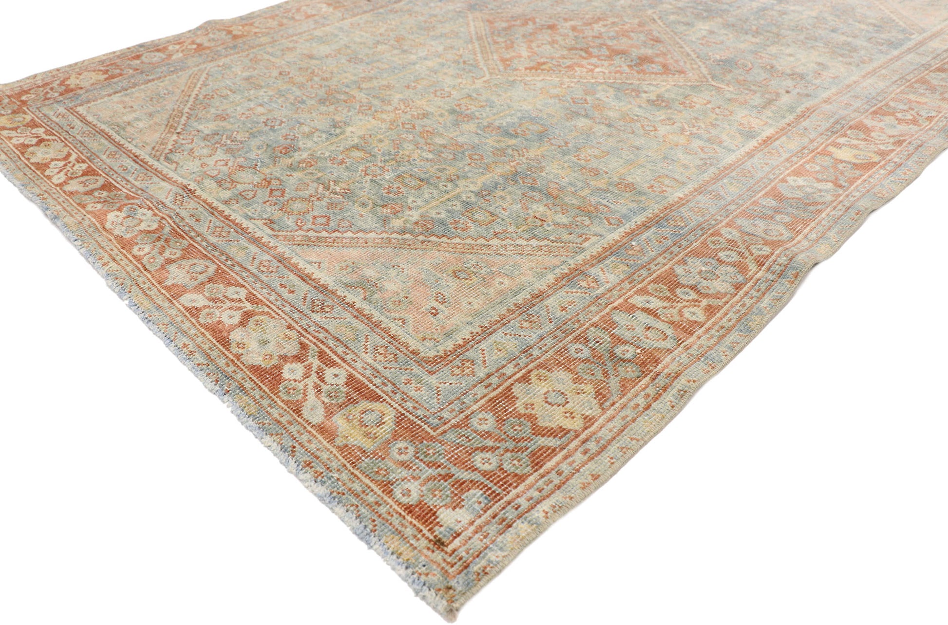 4 x 6 Antique Persian Mahal Rug 52845