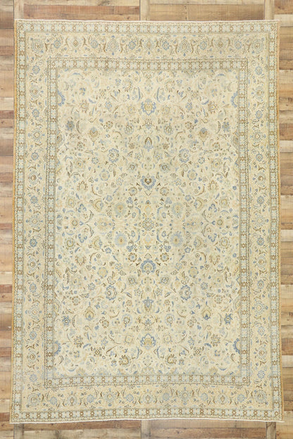 9 x 13 Antique Persian Kashan Rug 52843