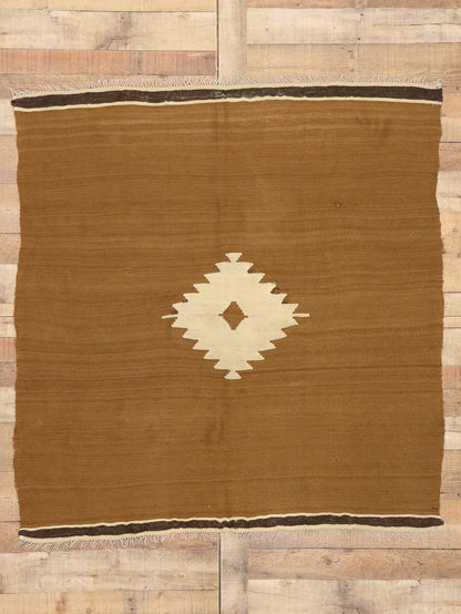 5 x 5 Turkish Angora Wool Kilim Rug 52849