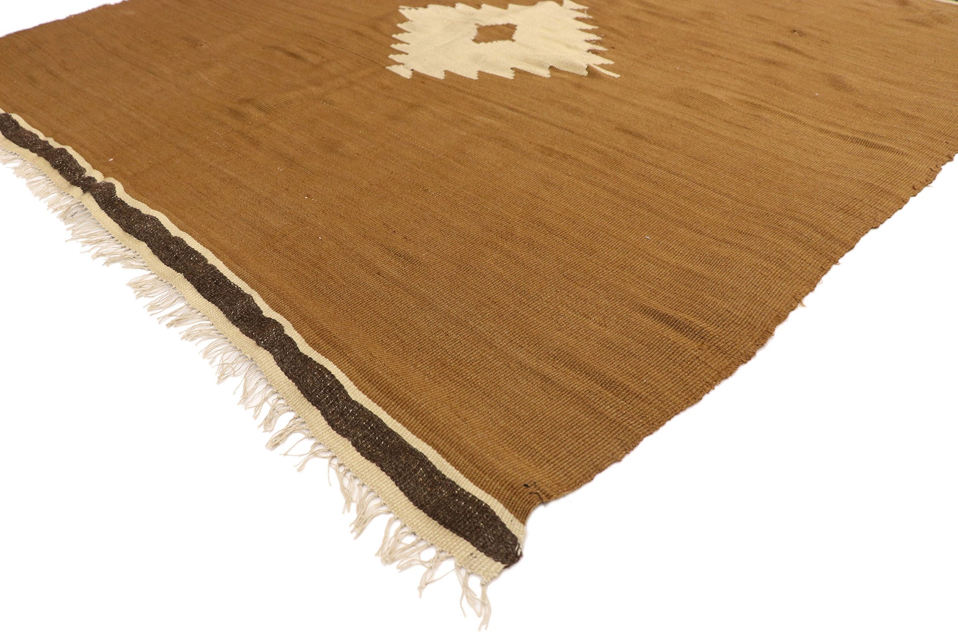 5 x 5 Turkish Angora Wool Kilim Rug 52849