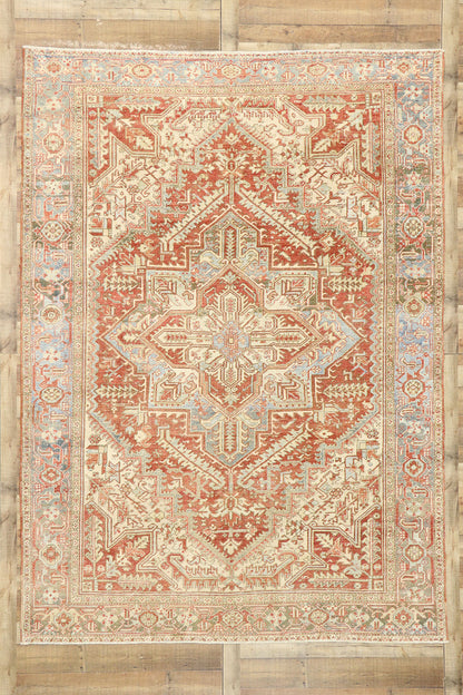 8 x 11 Antique Persian Heriz Rug 52854