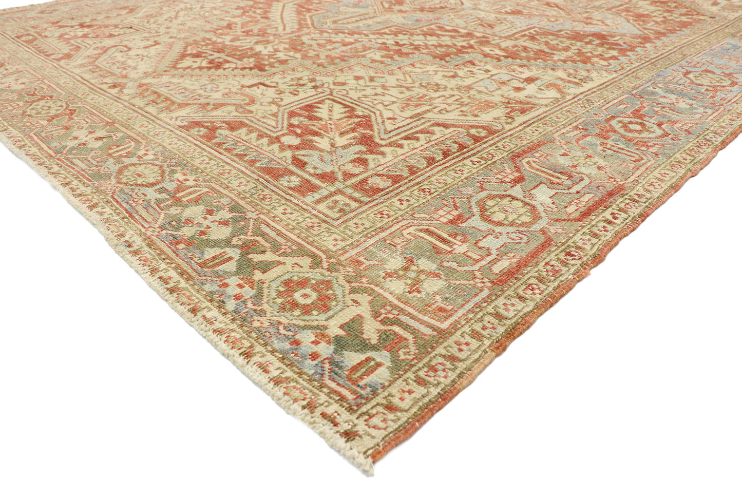 8 x 11 Antique Persian Heriz Rug 52854