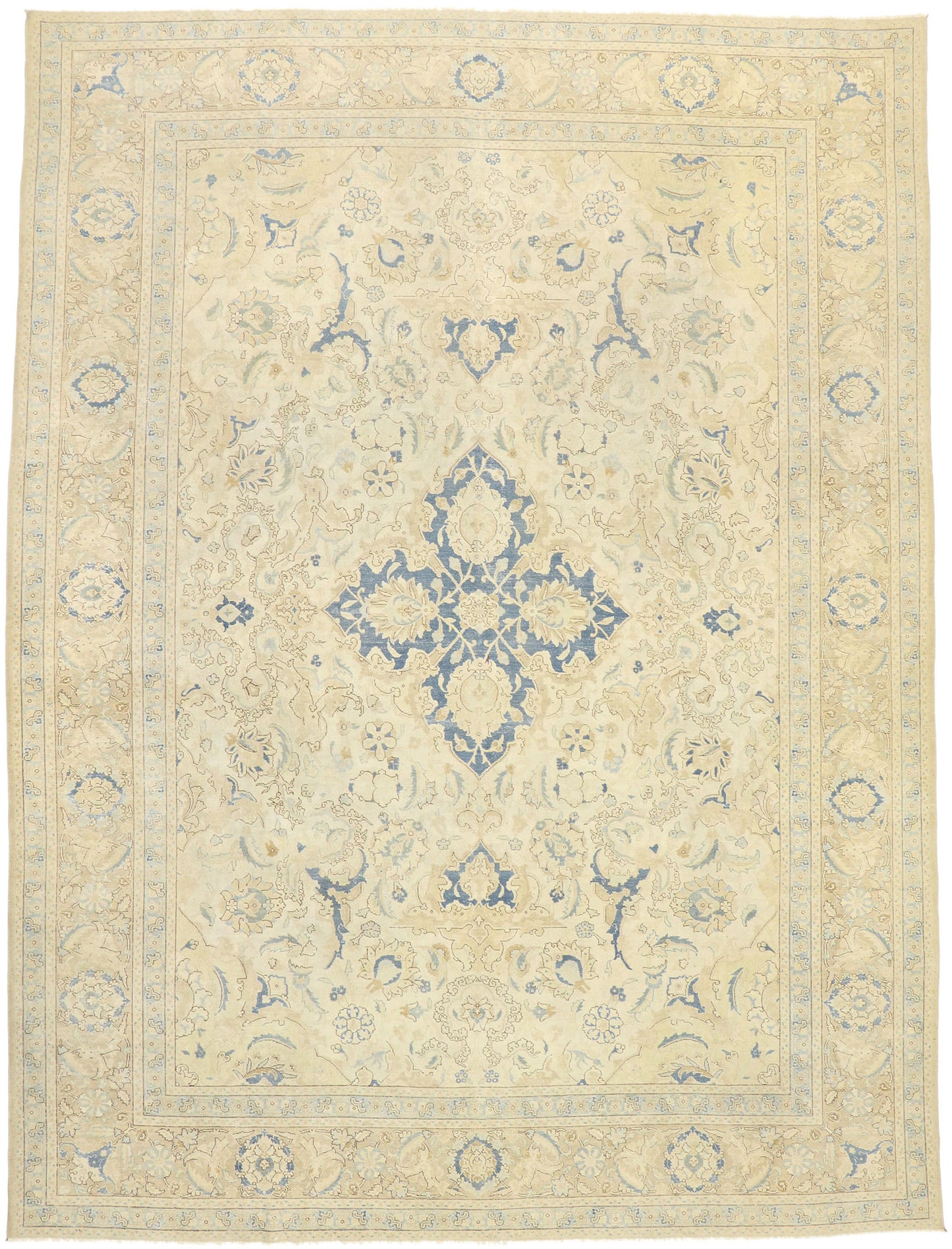 10 x 14 Antique Persian Tabriz Rug 52855