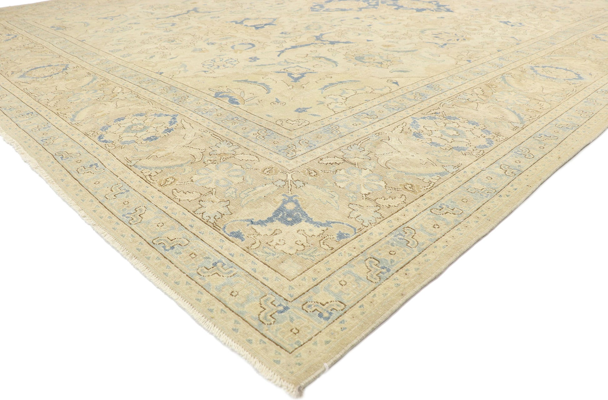 10 x 14 Antique Persian Tabriz Rug 52855