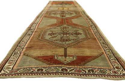 5 x 17 Antique Turkish Oushak Rug 52856