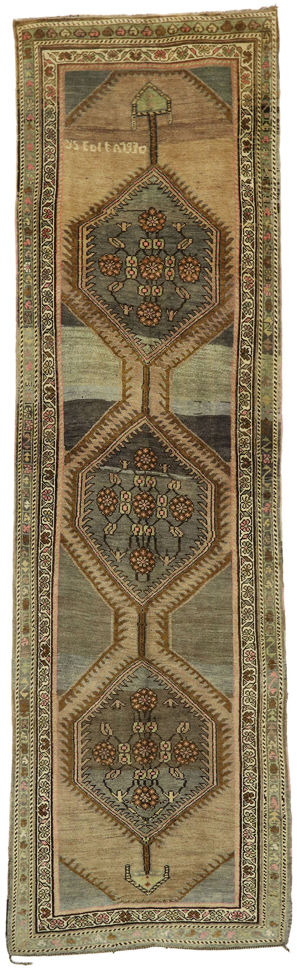 5 x 18 Antique Turkish Oushak Rug 52857