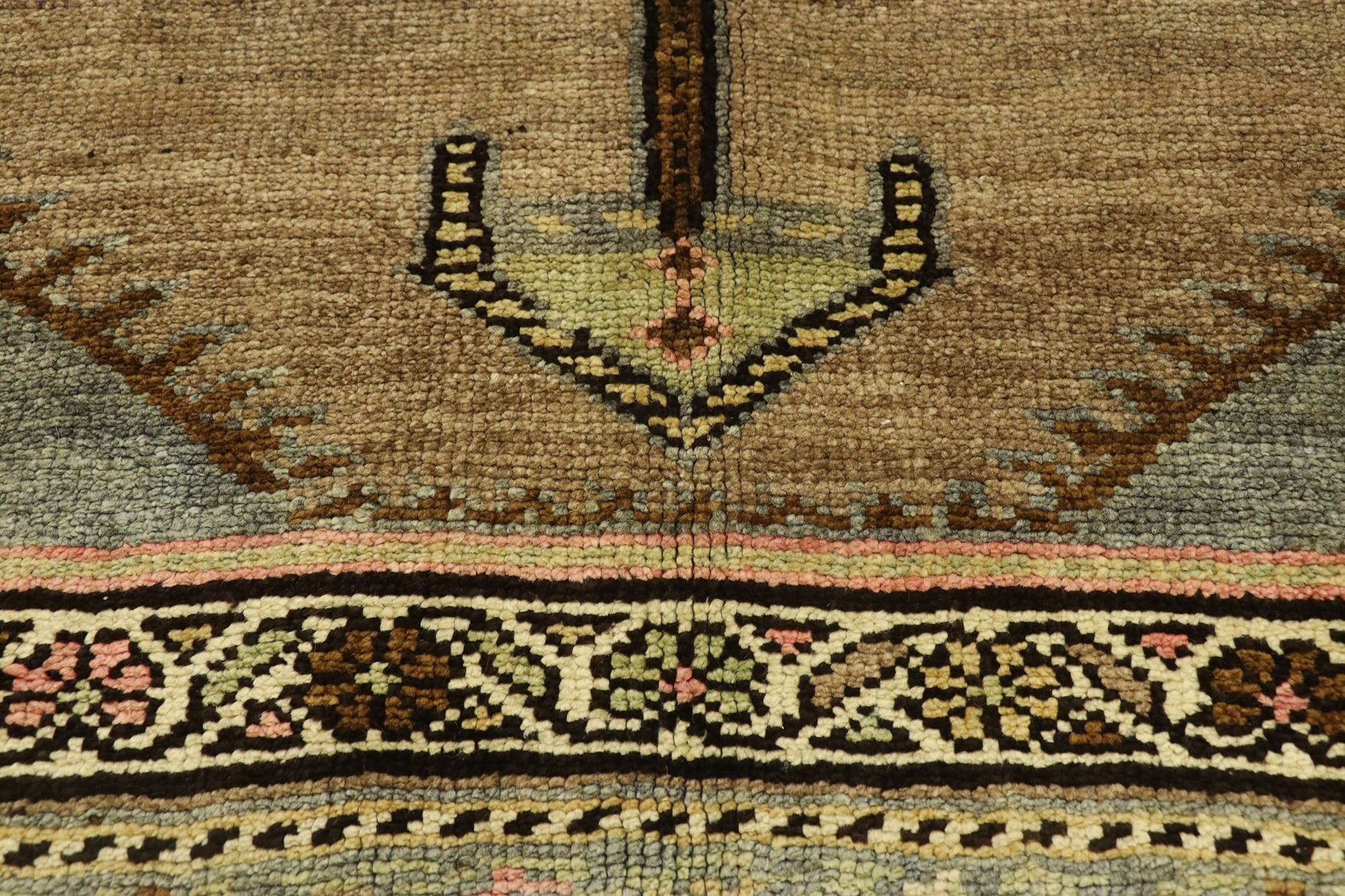 5 x 18 Antique Turkish Oushak Rug 52857