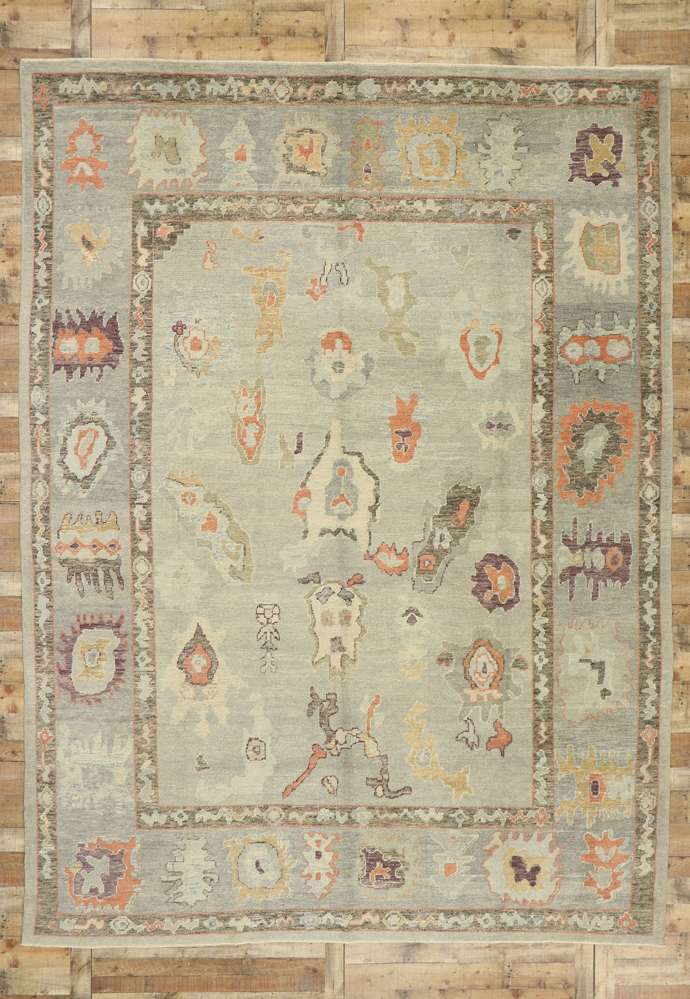 10 x 14 Turkish Oushak Rug 52858