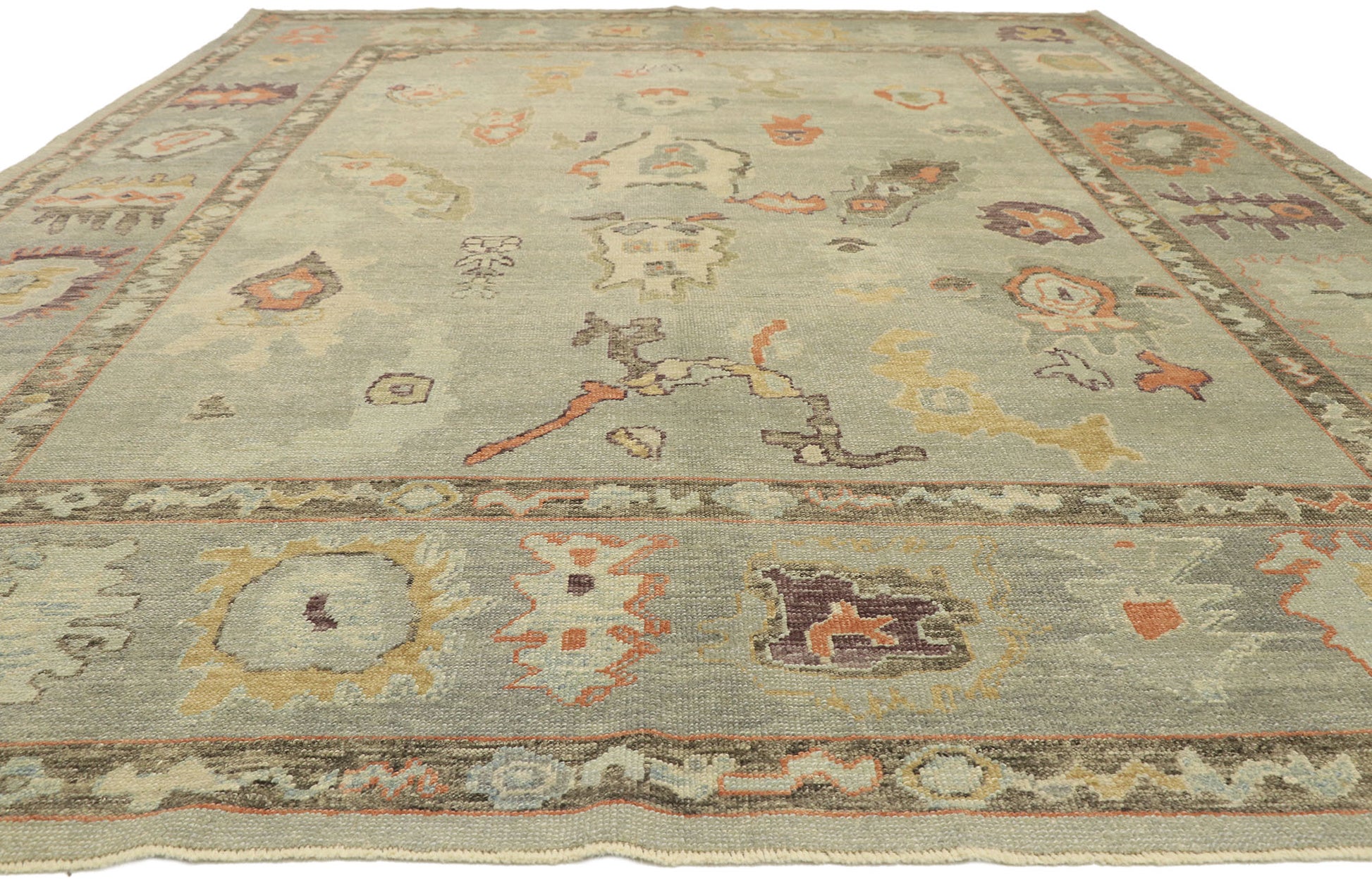 10 x 14 Turkish Oushak Rug 52858