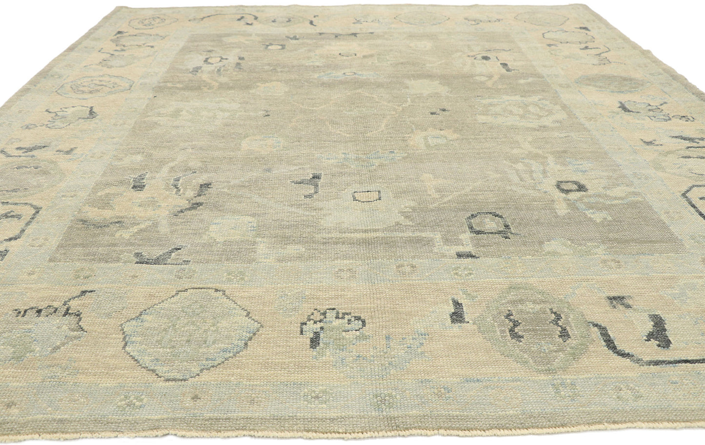8 x 9 Contemporary Turkish Oushak Rug 52859