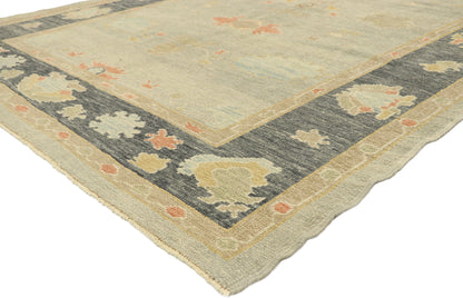 6 x 9 Contemporary Turkish Oushak Rug 52860
