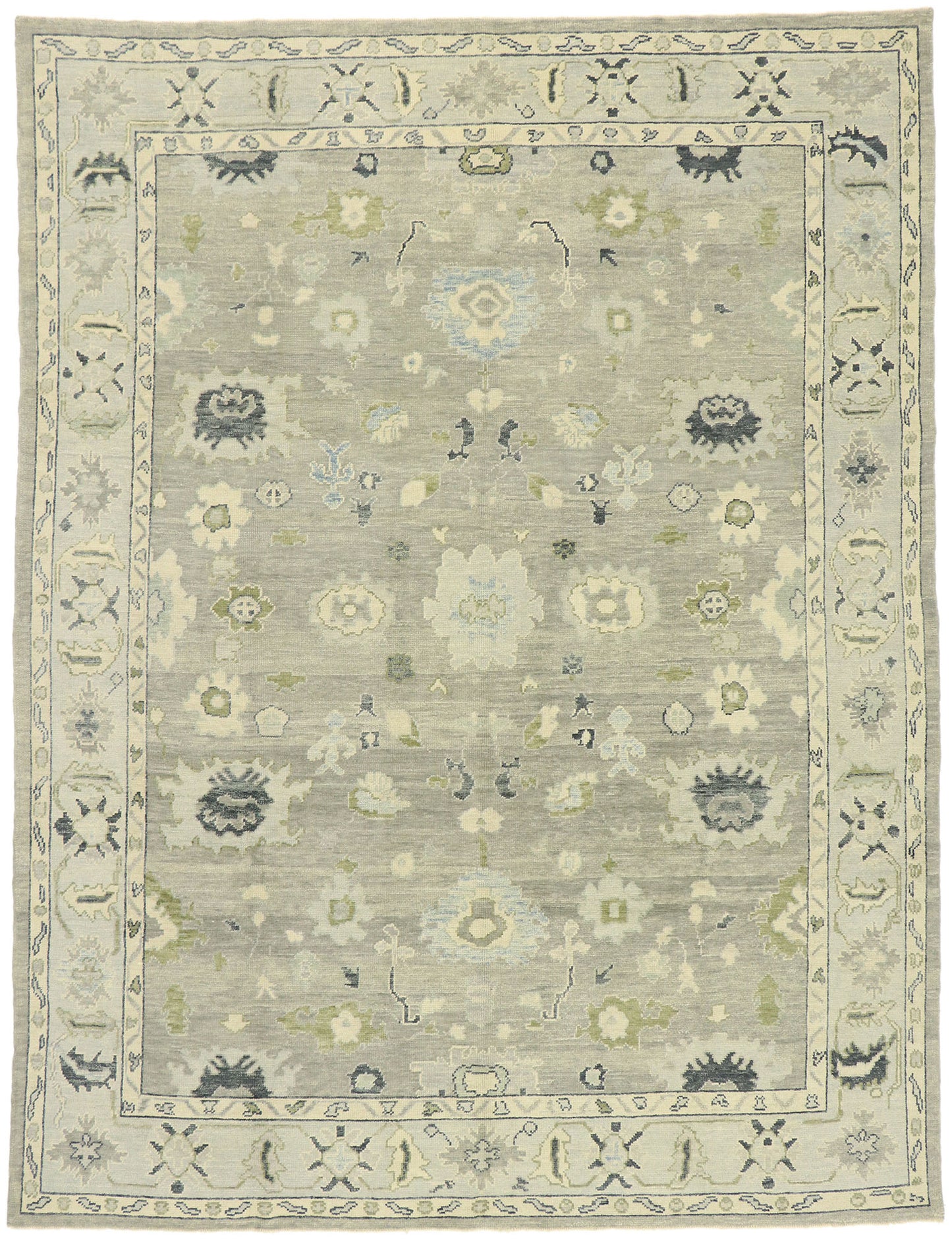 9 x 12 Contemporary Turkish Oushak Rug 52861