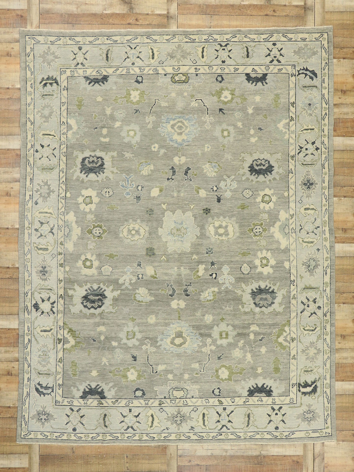 9 x 12 Contemporary Turkish Oushak Rug 52861