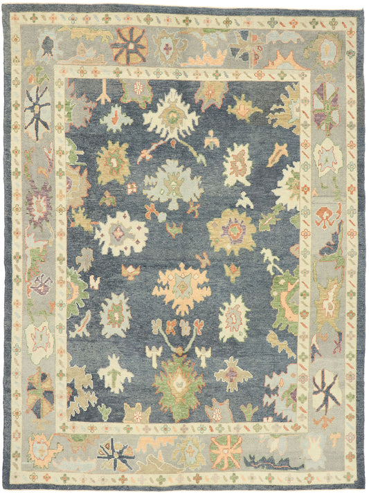 9 x 12 Colorful Turkish Oushak Rug 52862
