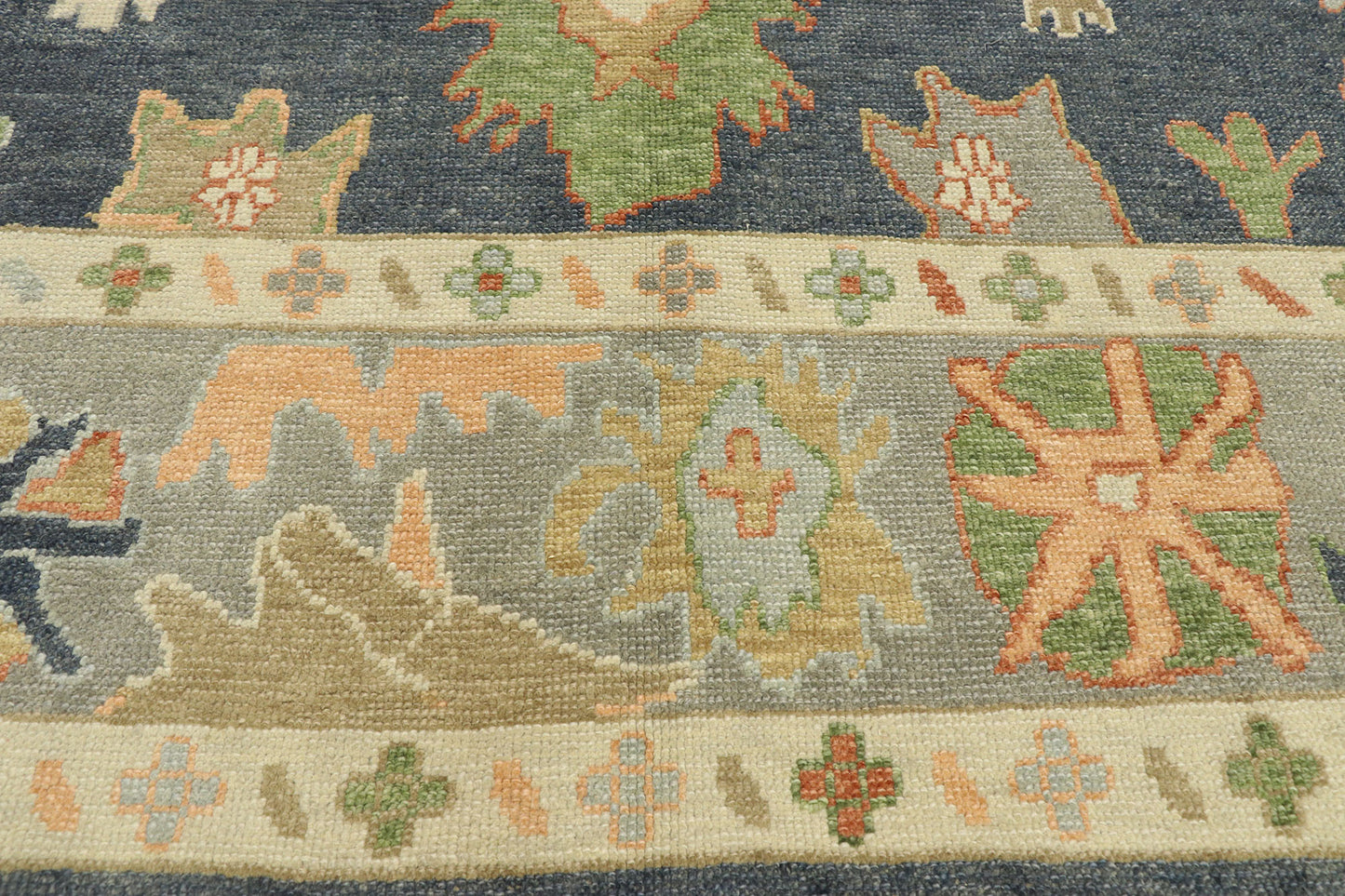 9 x 12 Colorful Turkish Oushak Rug 52862