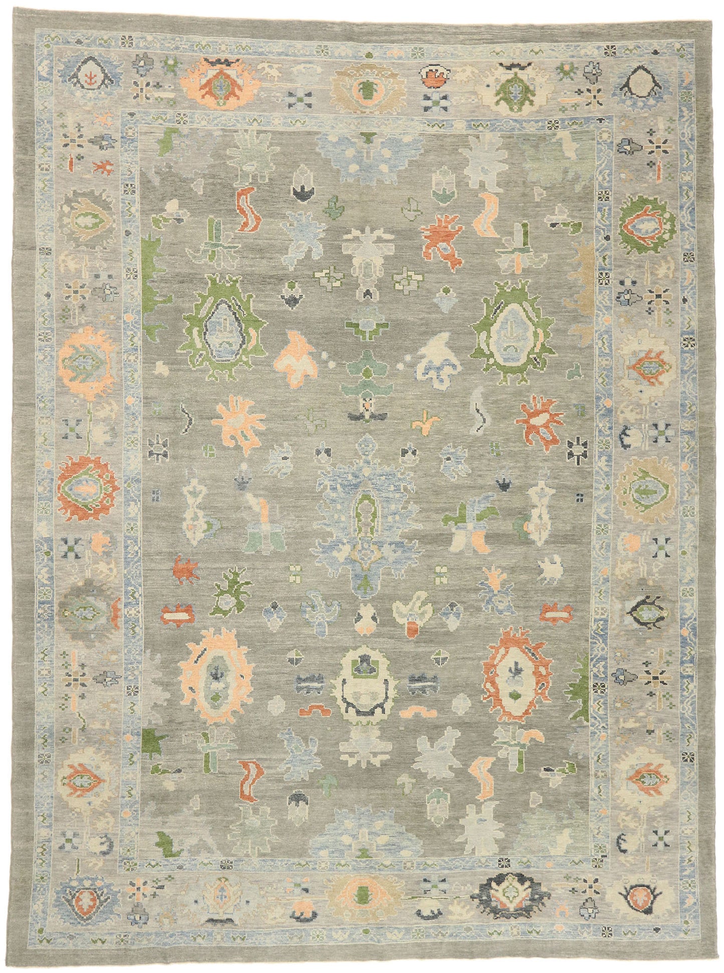 13 x 18 Contemporary Turkish Oushak Rug 52863