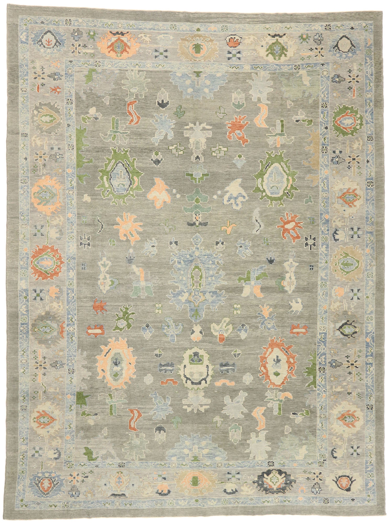 13 x 18 Contemporary Turkish Oushak Rug 52863